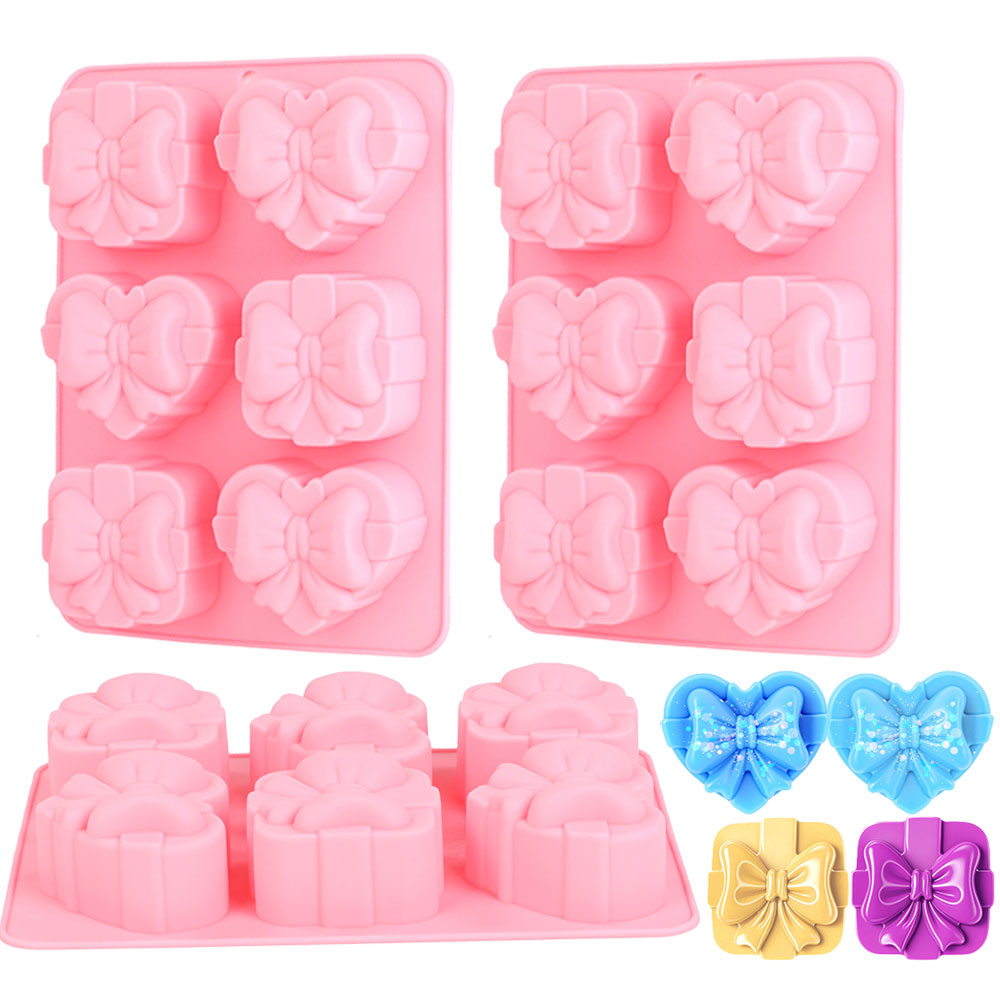 Candle Making Easy - Square Heart Shape Silicone Mold 6