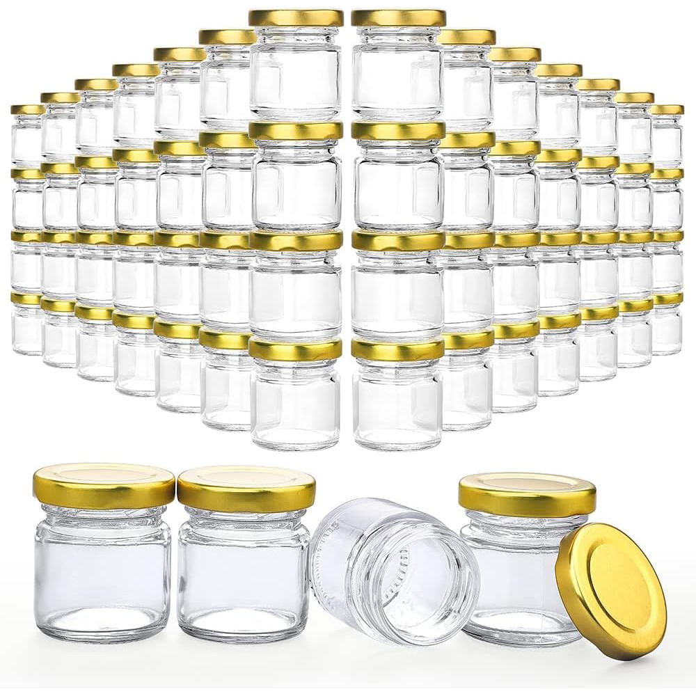 Candle Making Jars With Lids - Small Glass Jars with Lids, 1.5