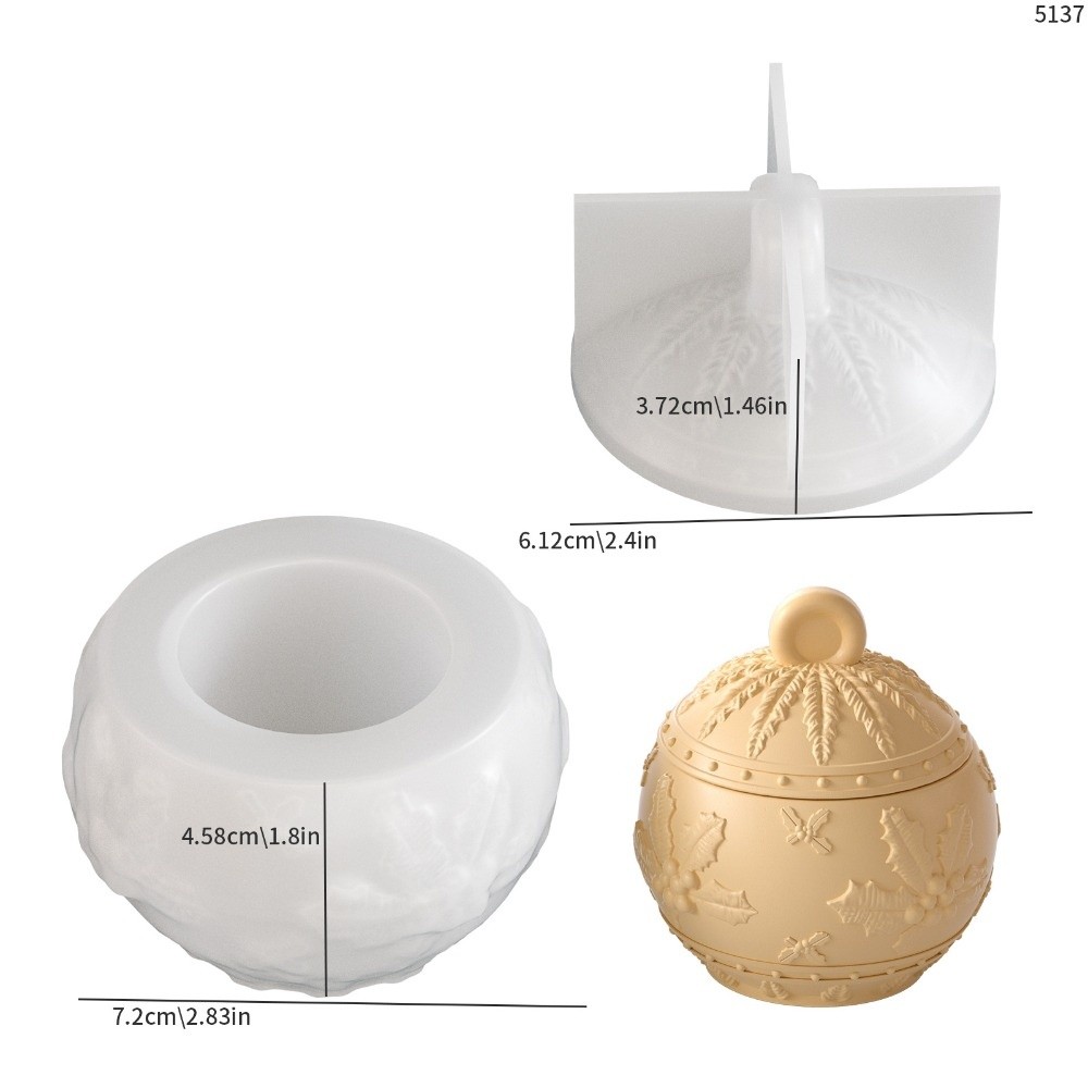 Candle Making Jars With Lids - New Silicone Candle Jar Mold 3D