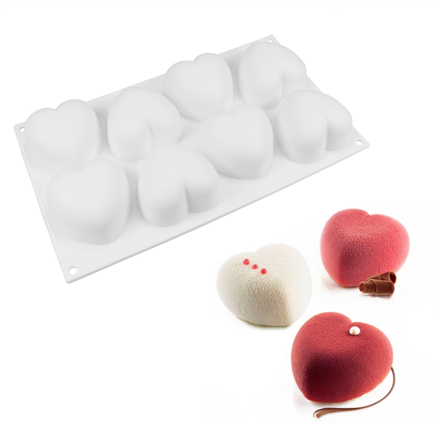 Candle Making Easy - Love Heart Silicone Soap Mold Handmade
