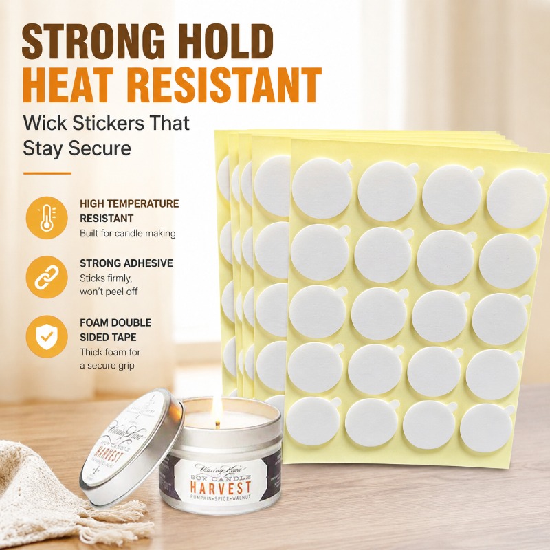 Adhesive Dot Wick - High Temperature Resistant Foam Double Sided