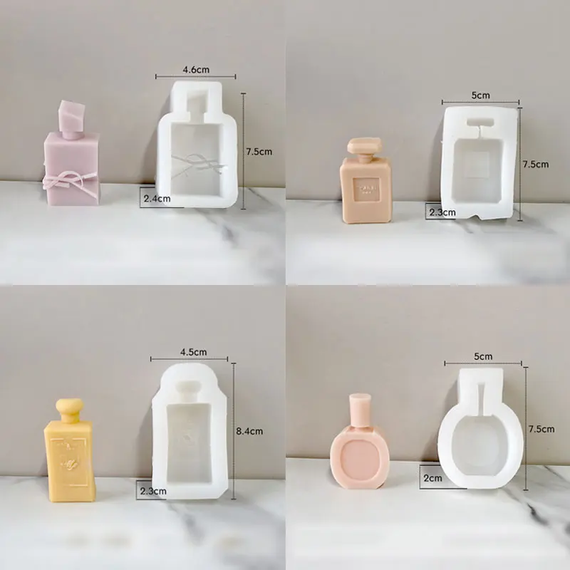 Candle Making And Perfume - 2PCS Fashion Perfume bottle Silicone Cake