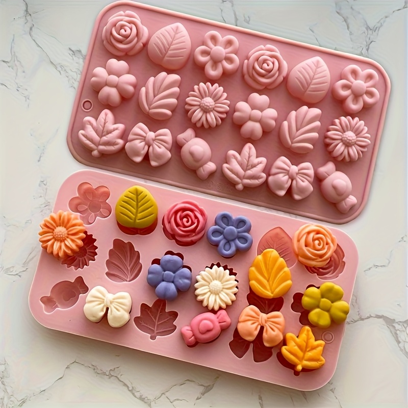 Candle Making Easy - 18pcs Silicone Candle Molds - Non-Toxic,
