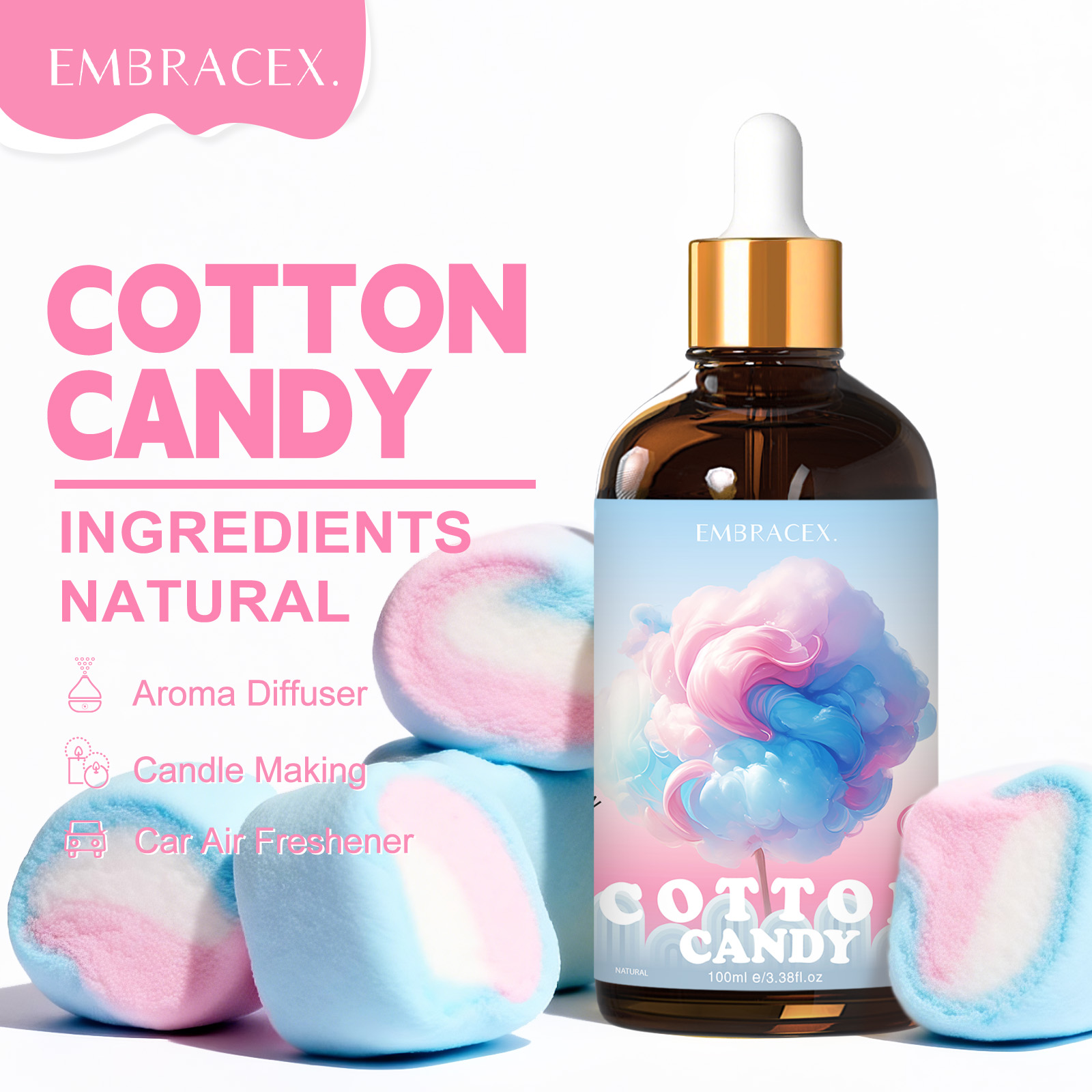 100ml Cotton Candy Essential O - Candle Making Scents 评论和价格