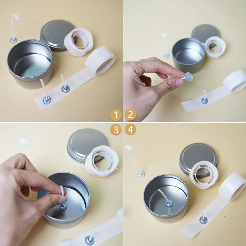 100 Dots/Roll Candle Wick Stic - Adhesive Dot Wick 评论和价格