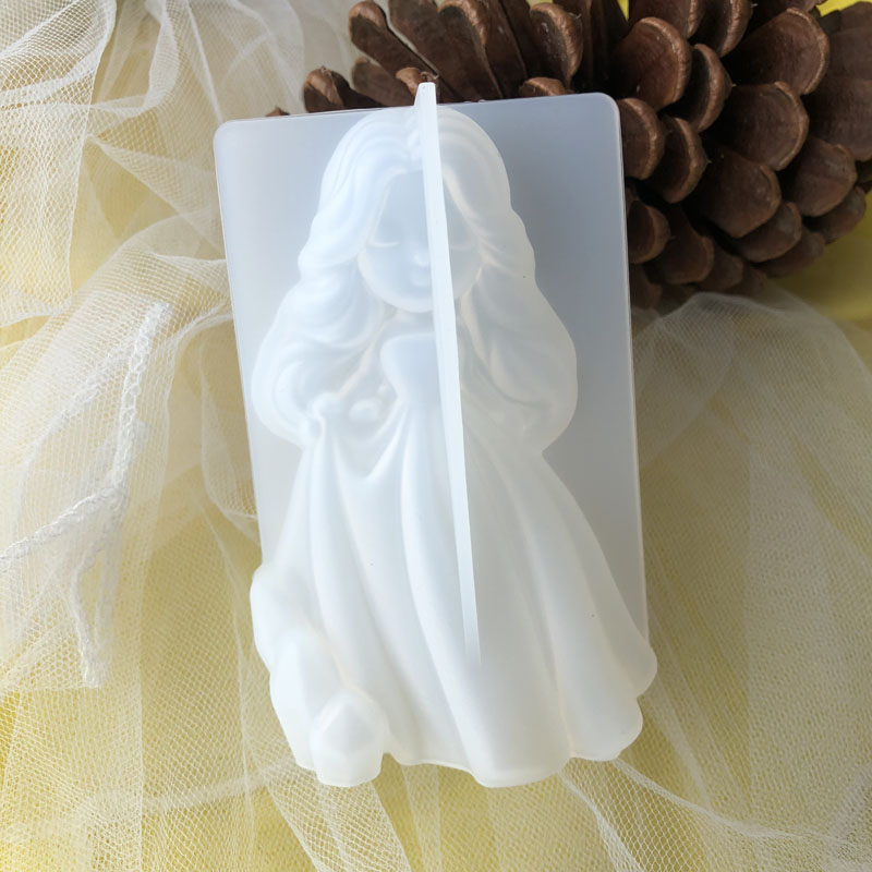 3D Cute Princess Silicone Cand - Candle Making Diy 评论和价格