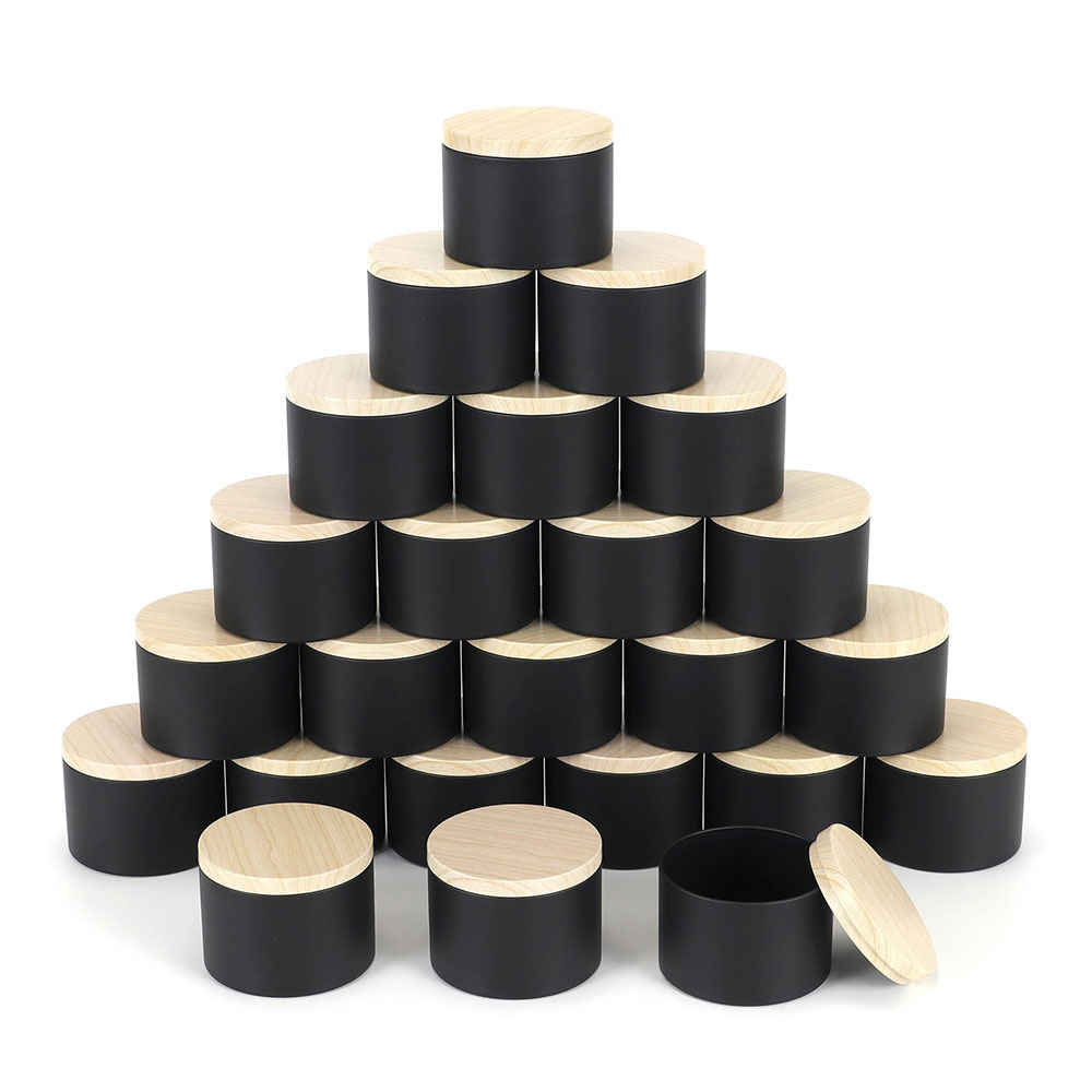 24pcs 4oz Black Candle Jars ,R - Candle Making Jars With Lids 评论和价格