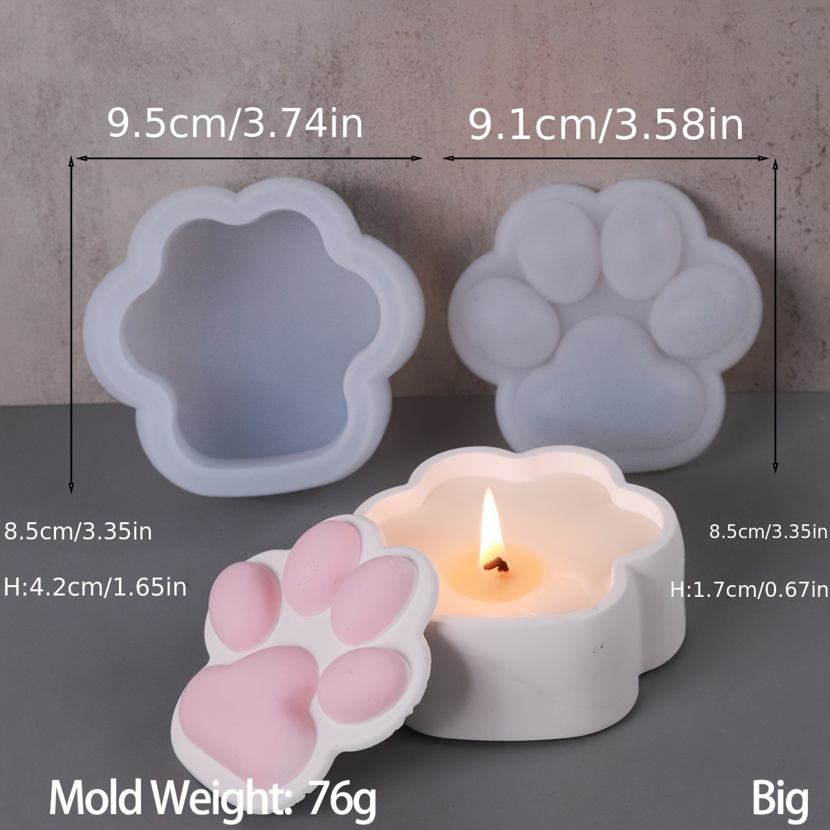 Cat Claw Storage Box Silicone  - Candle Making Jars With Lids 评论和价格