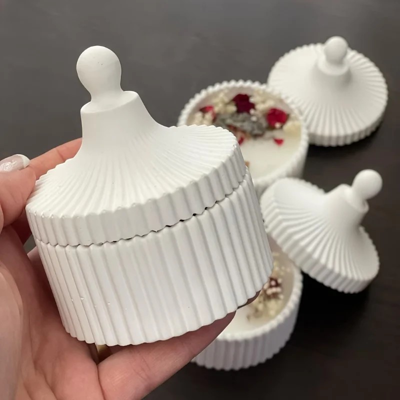 2026 latest models 2pcs silico - Candle Making Jars With Lids 评论和价格