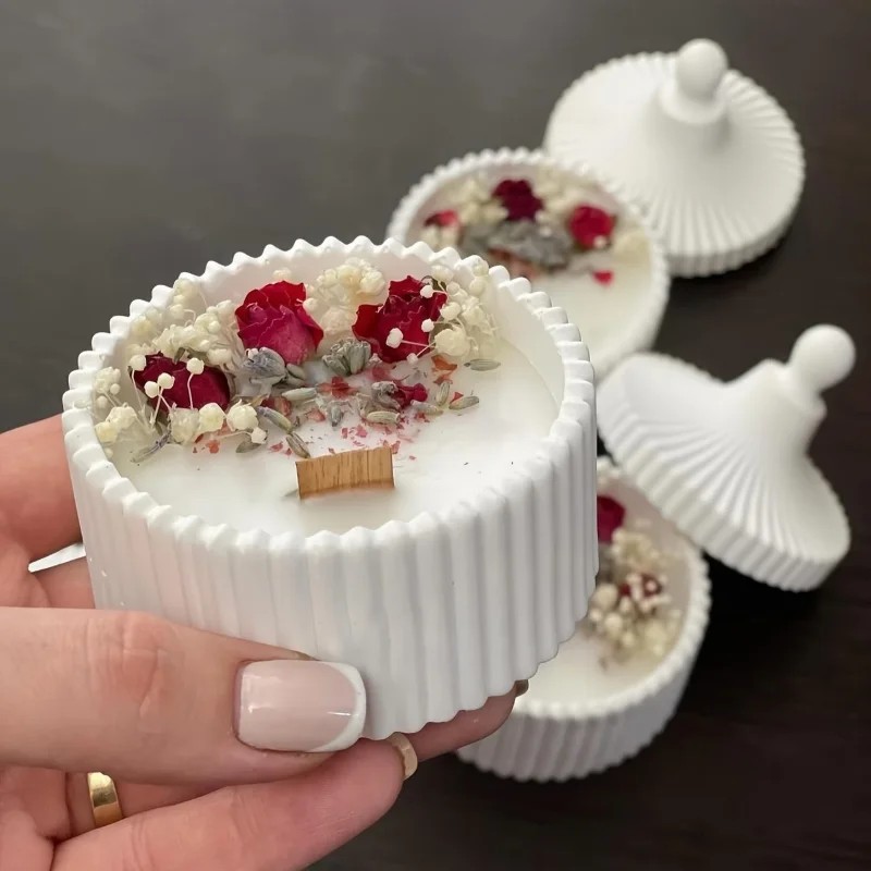 2026 latest models 2pcs silico - Candle Making Jars With Lids 评论和价格