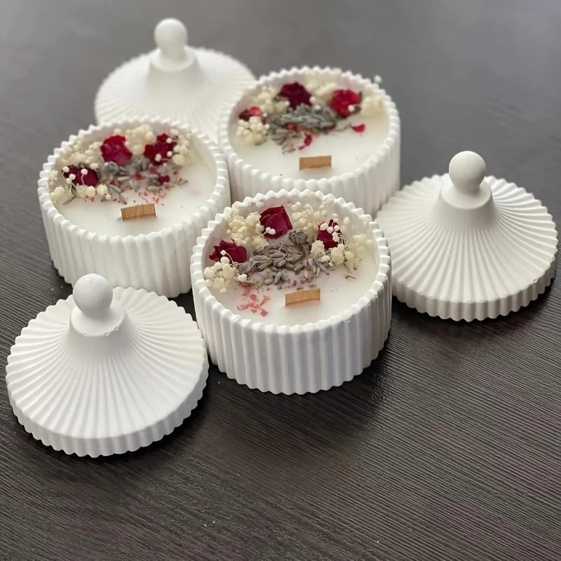 2026 latest models 2pcs silico - Candle Making Jars With Lids 评论和价格