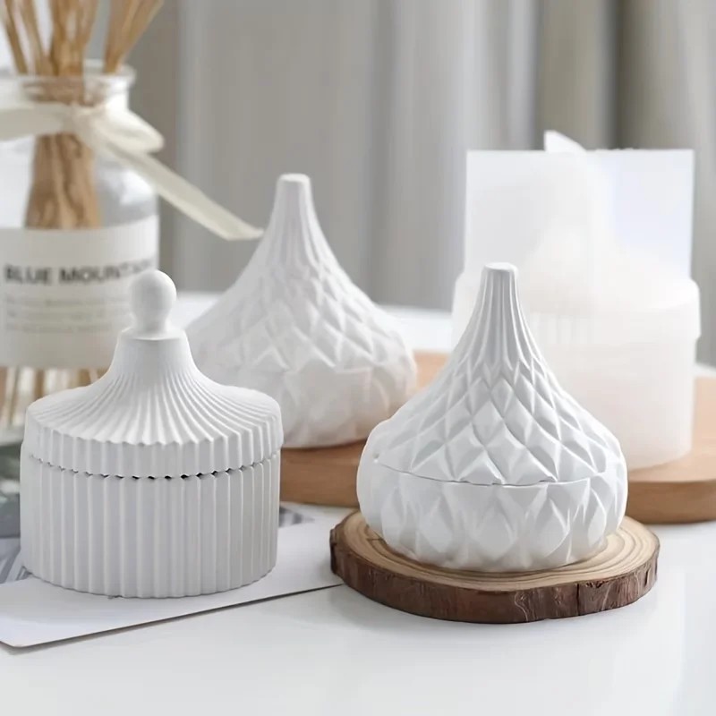 2026 latest models 2pcs silico - Candle Making Jars With Lids 评论和价格