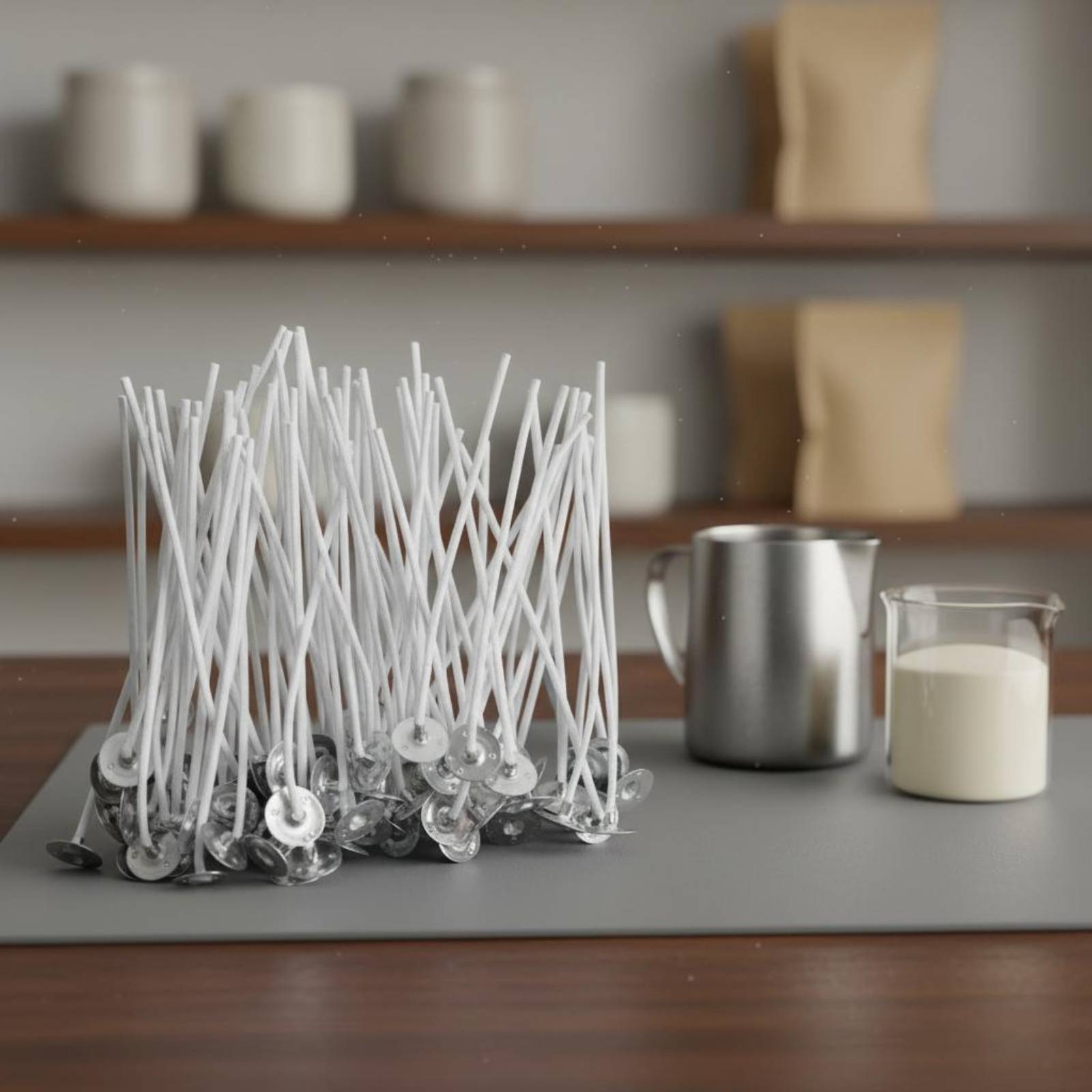 50 Pieces Cotton Candle Wicks  - Cotton Wick Pre Tabbed 评论和价格