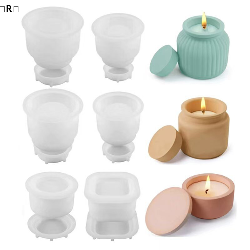 〔R〕1set DIY Candle Jar Silicon - Candle Making Jars With Lids 评论和价格