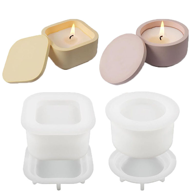 1set DIY Candle Jar Silicone M - Candle Making Jars With Lids 评论和价格