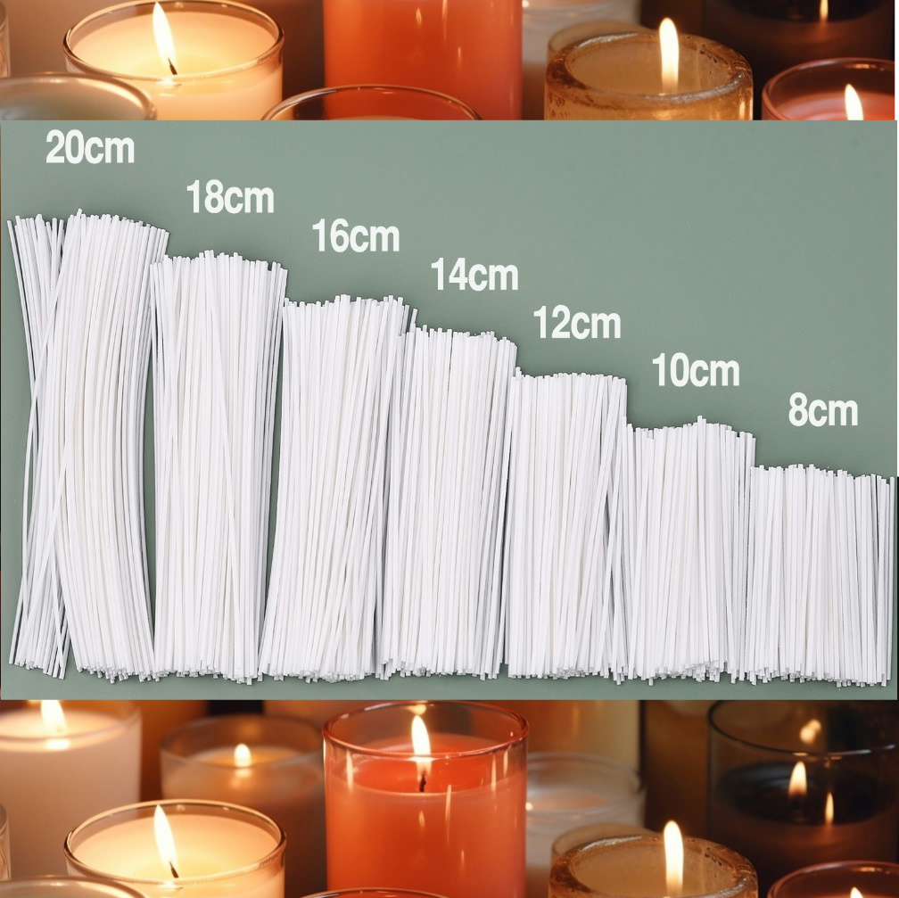 50/100pcs Smokeless Candle Wic - Cotton Wick Pre Tabbed 评论和价格