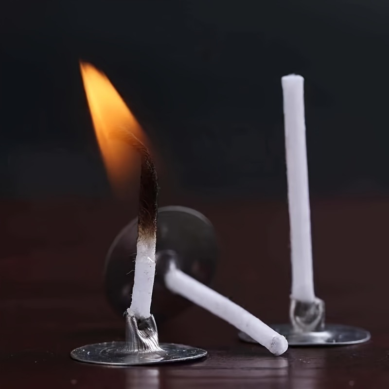 6-20cm 100pc Smokeless Candle  - Cotton Wick Pre Tabbed 评论和价格