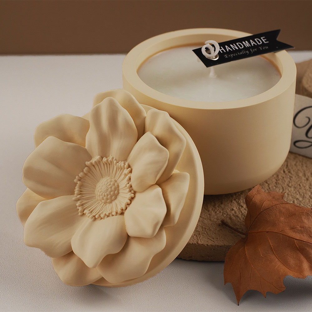 Sunflower Storage Box Silicone - Candle Making Jars With Lids 评论和价格