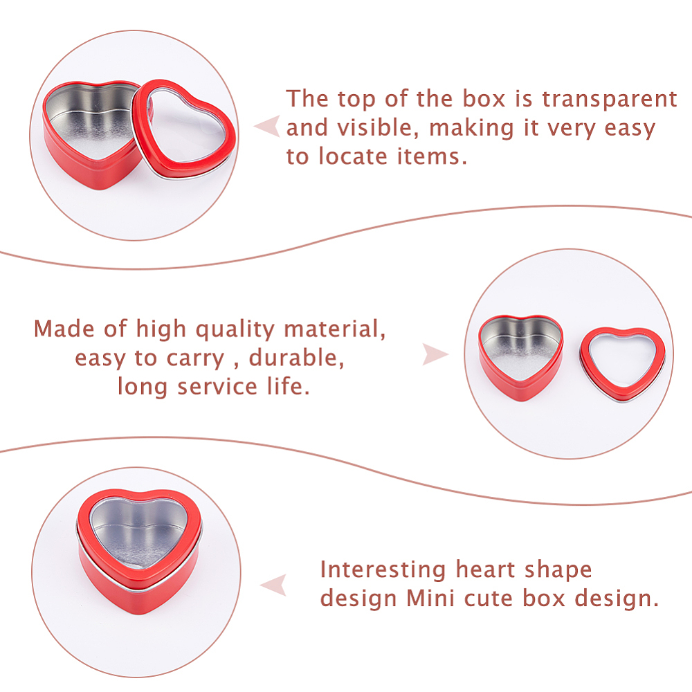 32Pcs 2 OZ Heart Shaped Metal  - Candle Making Jars With Lids 评论和价格