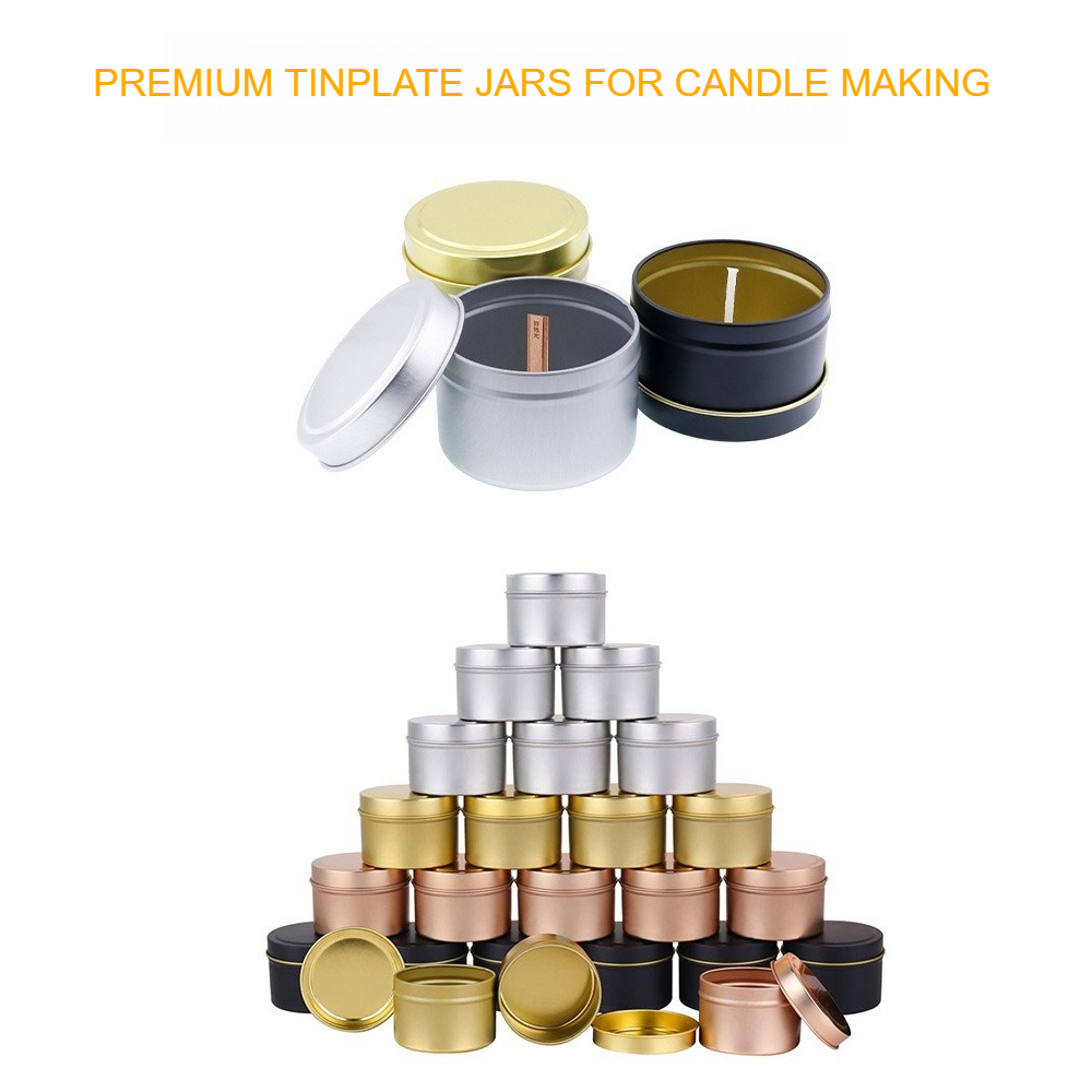 Round Aluminum Candle Tins wit - Candle Making Jars With Lids 评论和价格