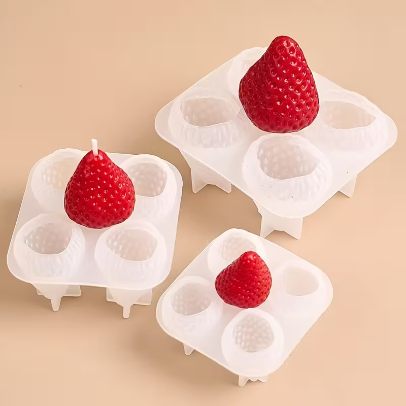 Strawberry Silicone Candle Mol - Candle Making Diy 评论和价格