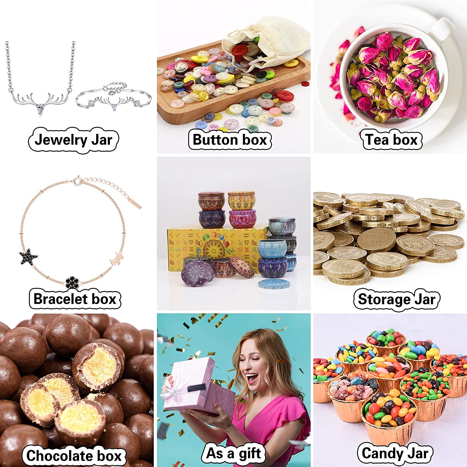 12 pack Candle Tins Round Cand - Candle Making Jars With Lids 评论和价格