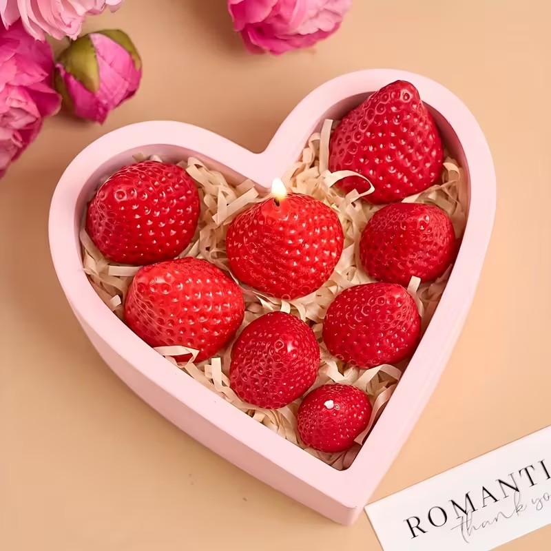 Strawberry Silicone Candle Mol - Candle Making Diy 评论和价格