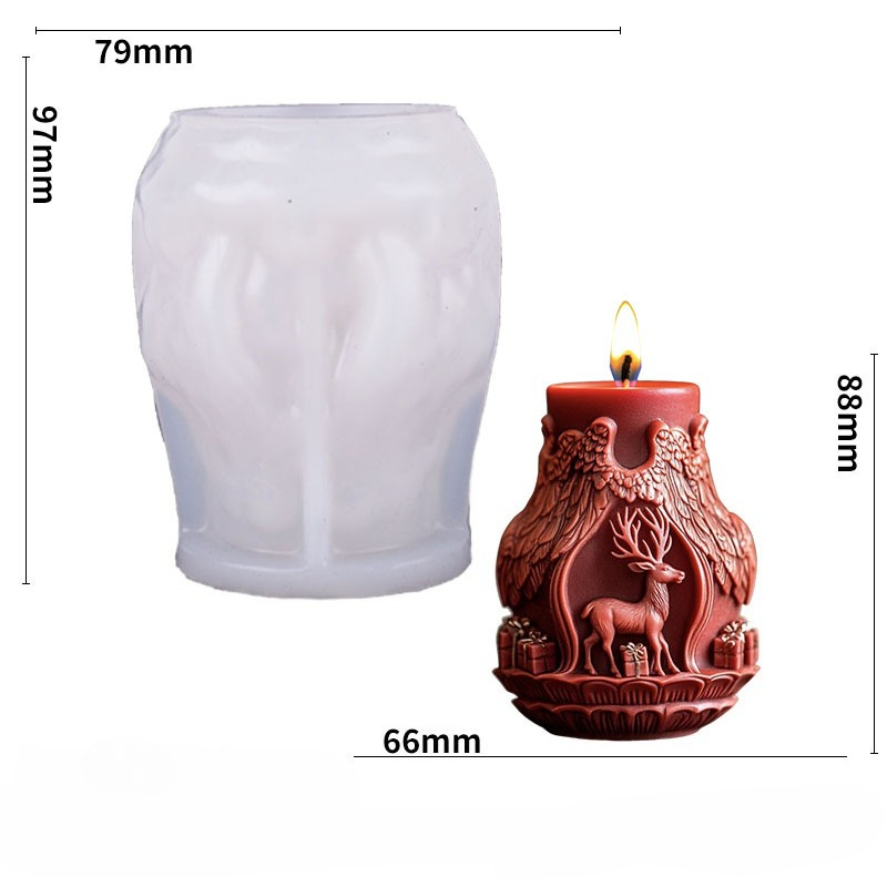 Santa Claus and Elk Candle Mak - Candle Making Diy 评论和价格