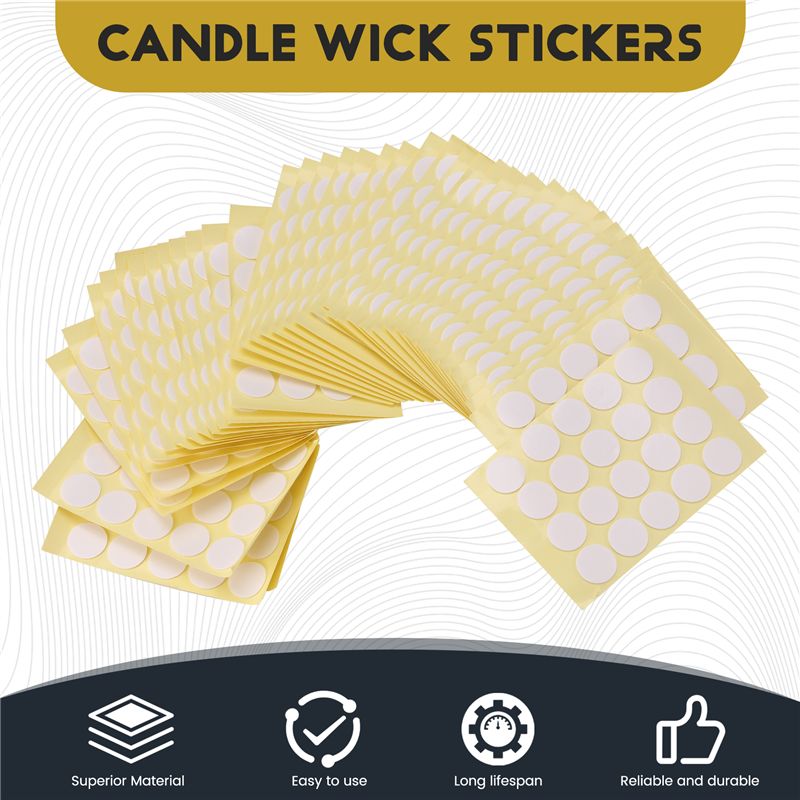 800Pcs Candle Wick Stickers Do - Adhesive Dot Wick 评论和价格