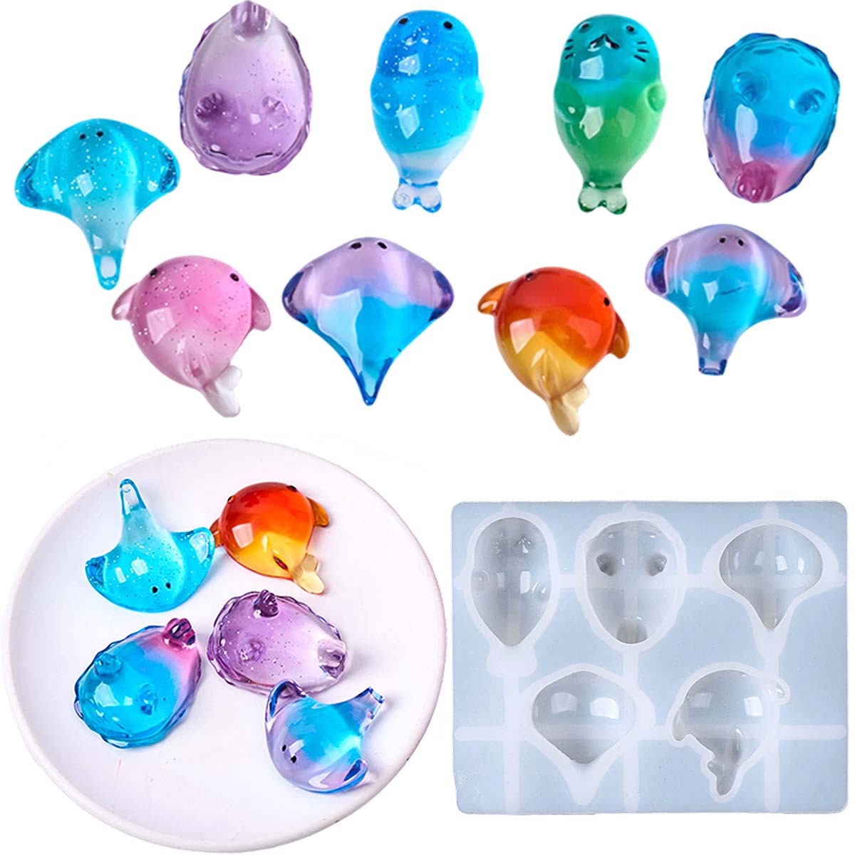 3D Healing Kawaii Manta Ray Wh - Candle Making Diy 评论和价格
