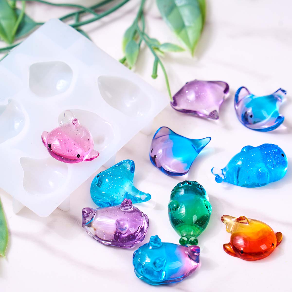 3D Healing Kawaii Manta Ray Wh - Candle Making Diy 评论和价格