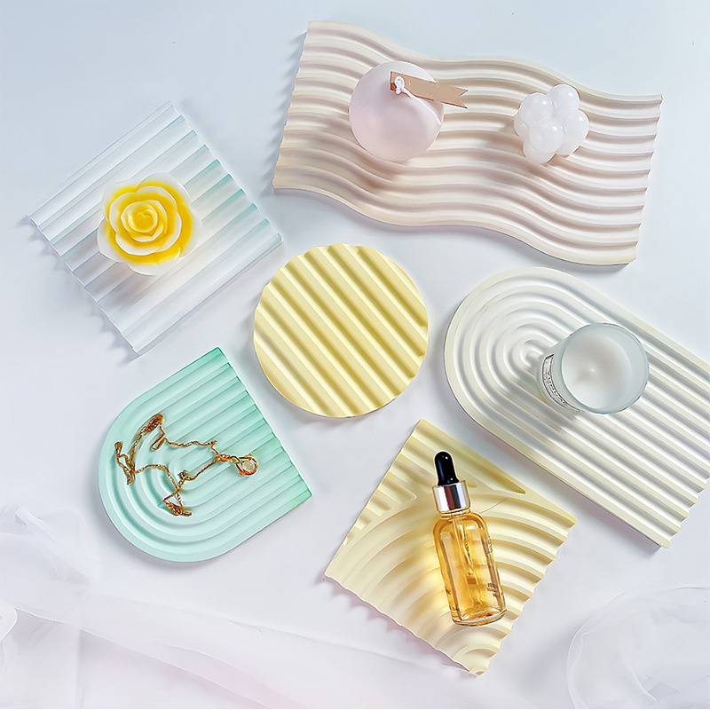 DIY Striped Wave Tray Mold For - Candle Making Diy 评论和价格