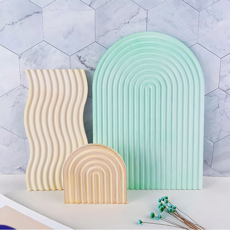DIY Striped Wave Tray Mold For - Candle Making Diy 评论和价格