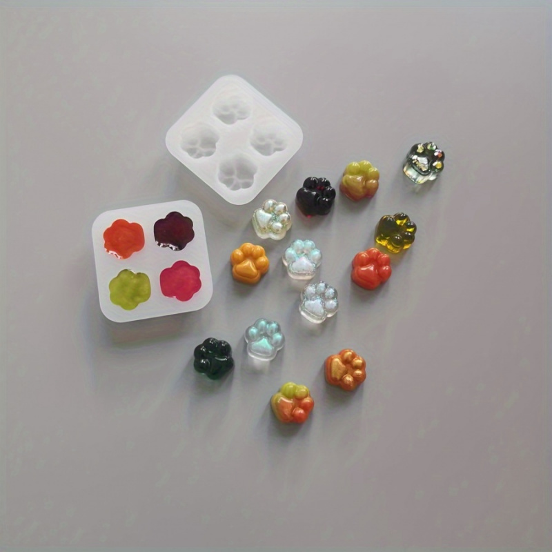 1Cat Paw Pattern Silicone Mold - Candle Making Diy 评论和价格