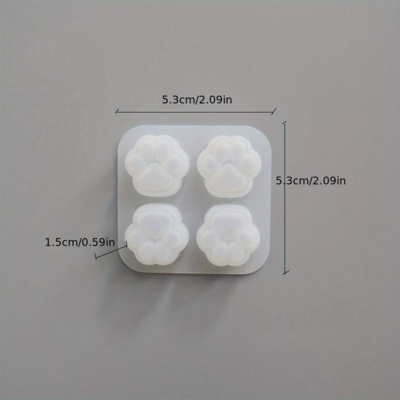 1Cat Paw Pattern Silicone Mold - Candle Making Diy 评论和价格