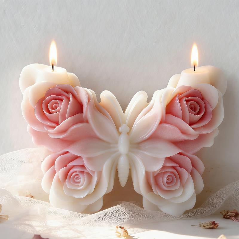DIY Rose Butterfly Form Silico - Candle Making Diy 评论和价格