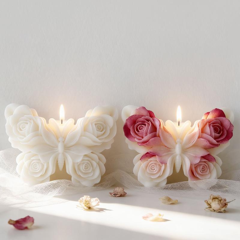 DIY Rose Butterfly Form Silico - Candle Making Diy 评论和价格